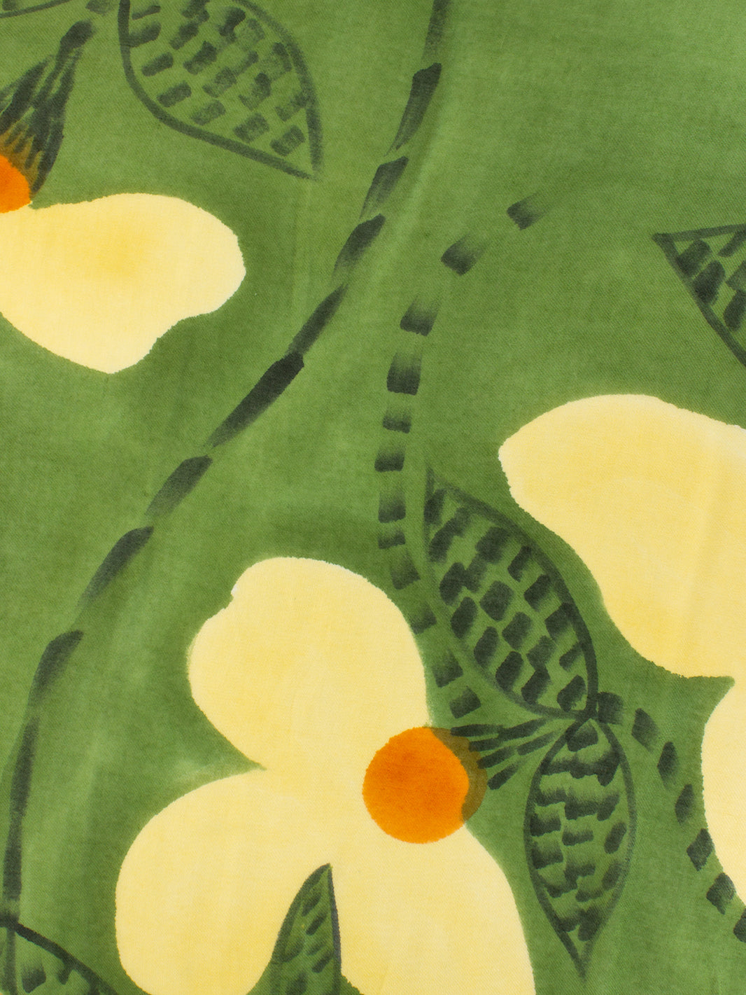 Pashmina Daverio con stampa verde / beige