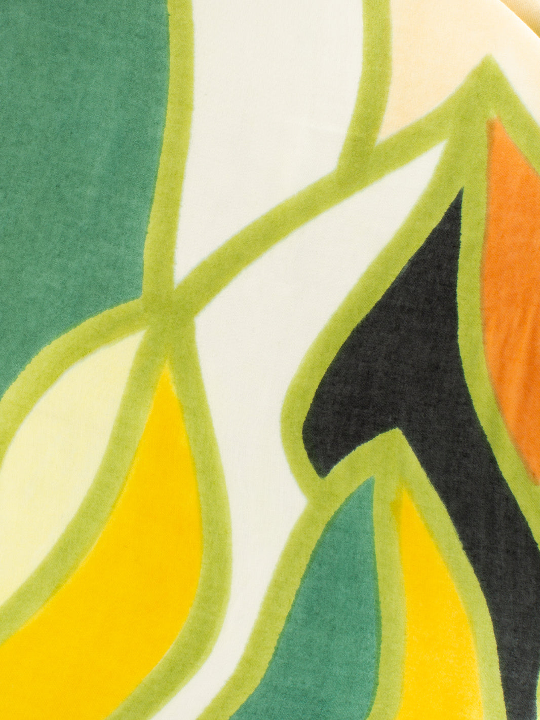 Pashmina Dego con stampe verde / giallo