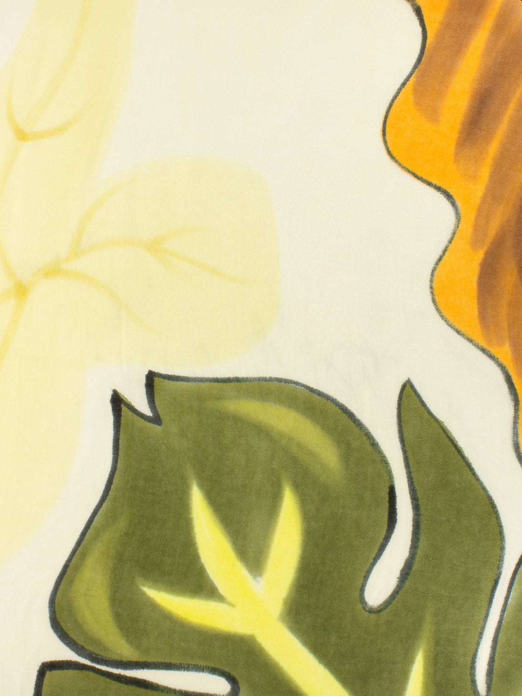 Pashmina Delia con stampe beige / arancio