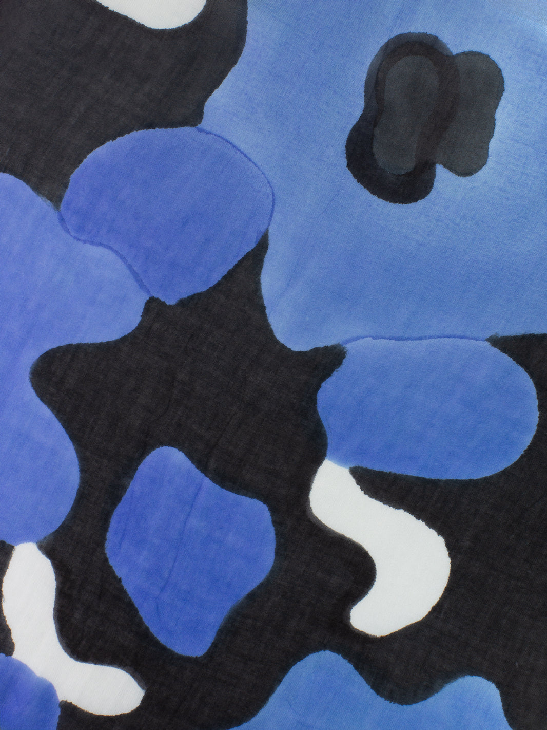 Pashmina Dignano con stampa nero / blu