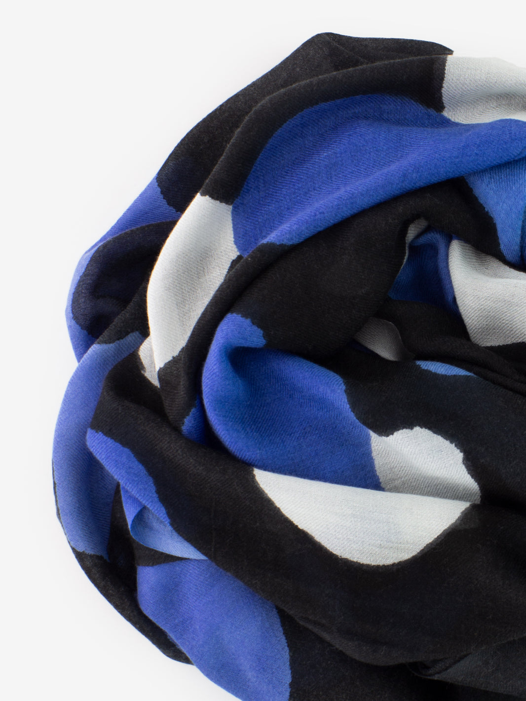 Pashmina Dignano con stampa nero / blu