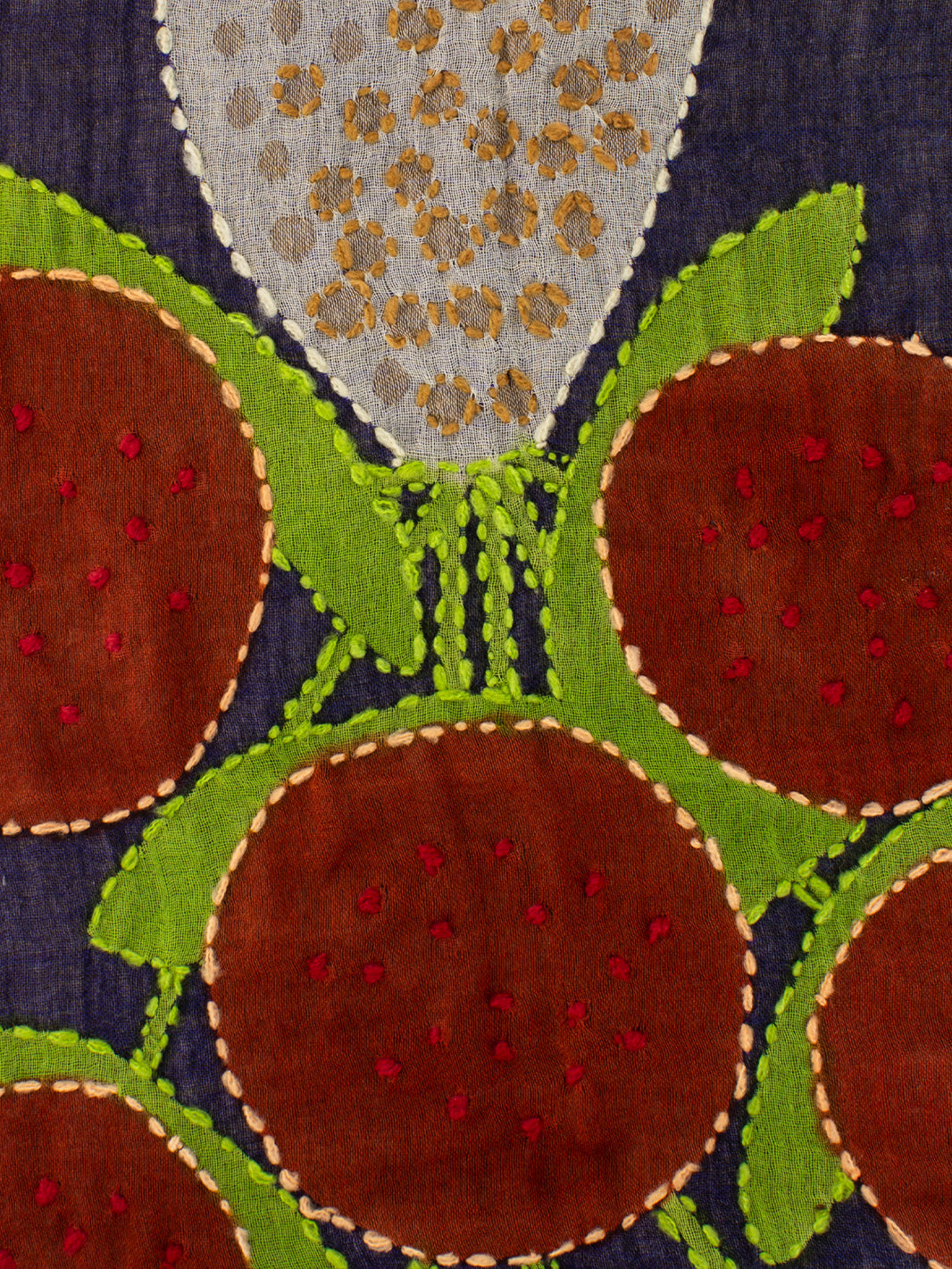 Pashmina Inara orange / blue