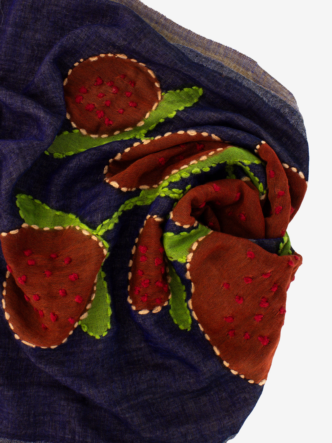 Pashmina Inara orange / blue