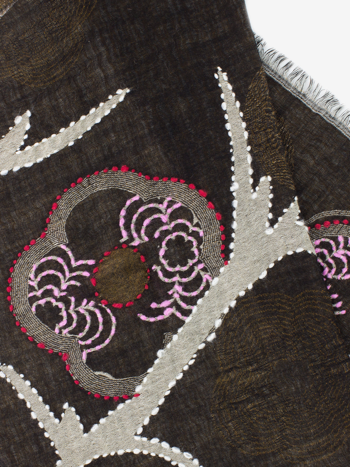 Pashmina Merlot marrone / rosa