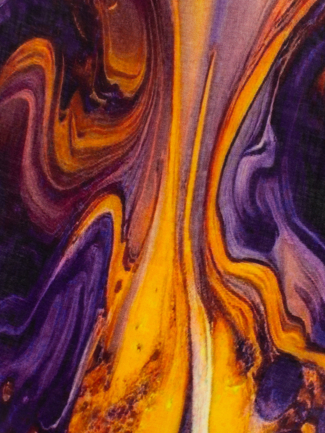 Pashmina Sagasta con stampa viola / giallo