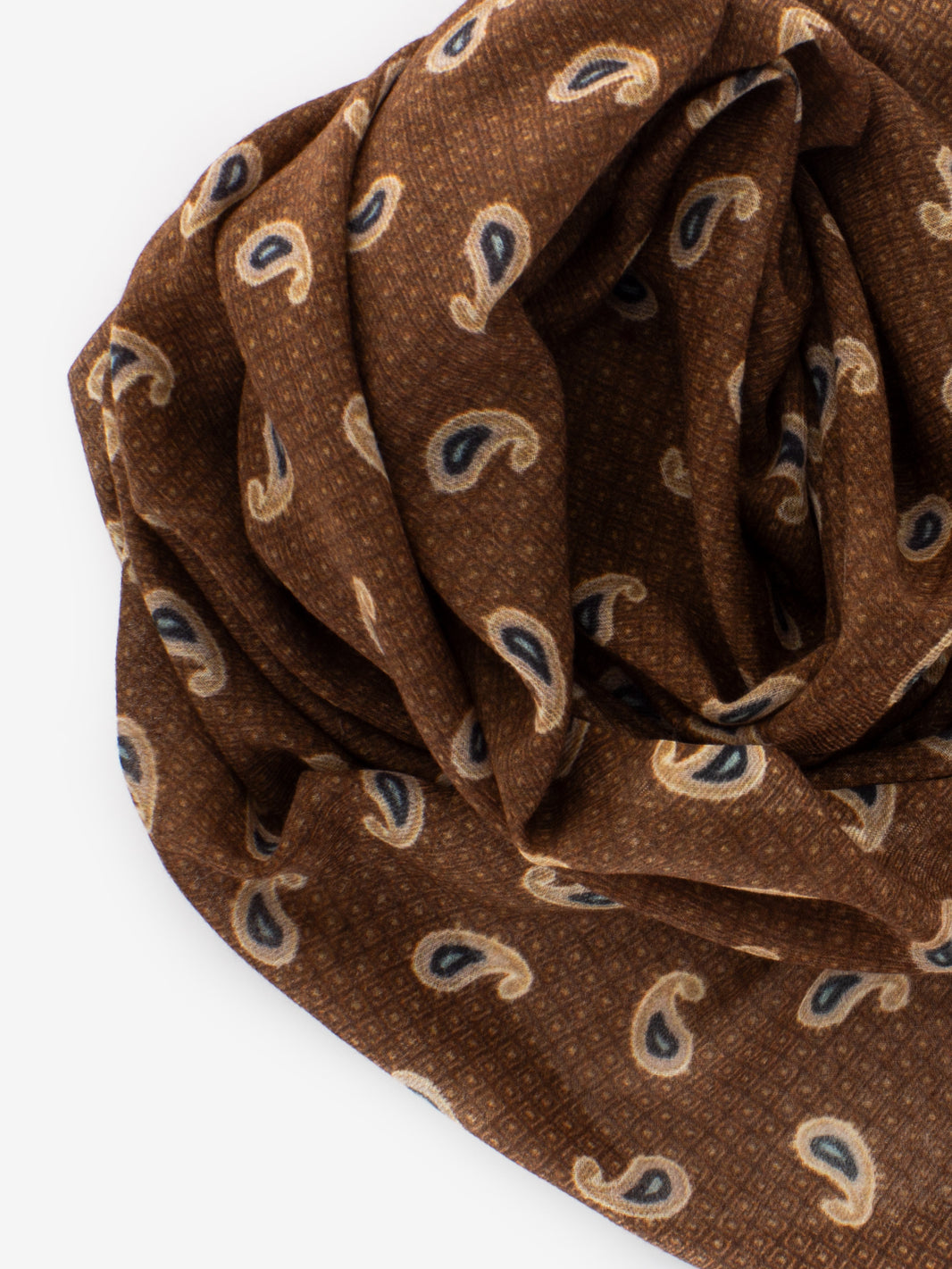 Pashmina Watson con stampe marrone