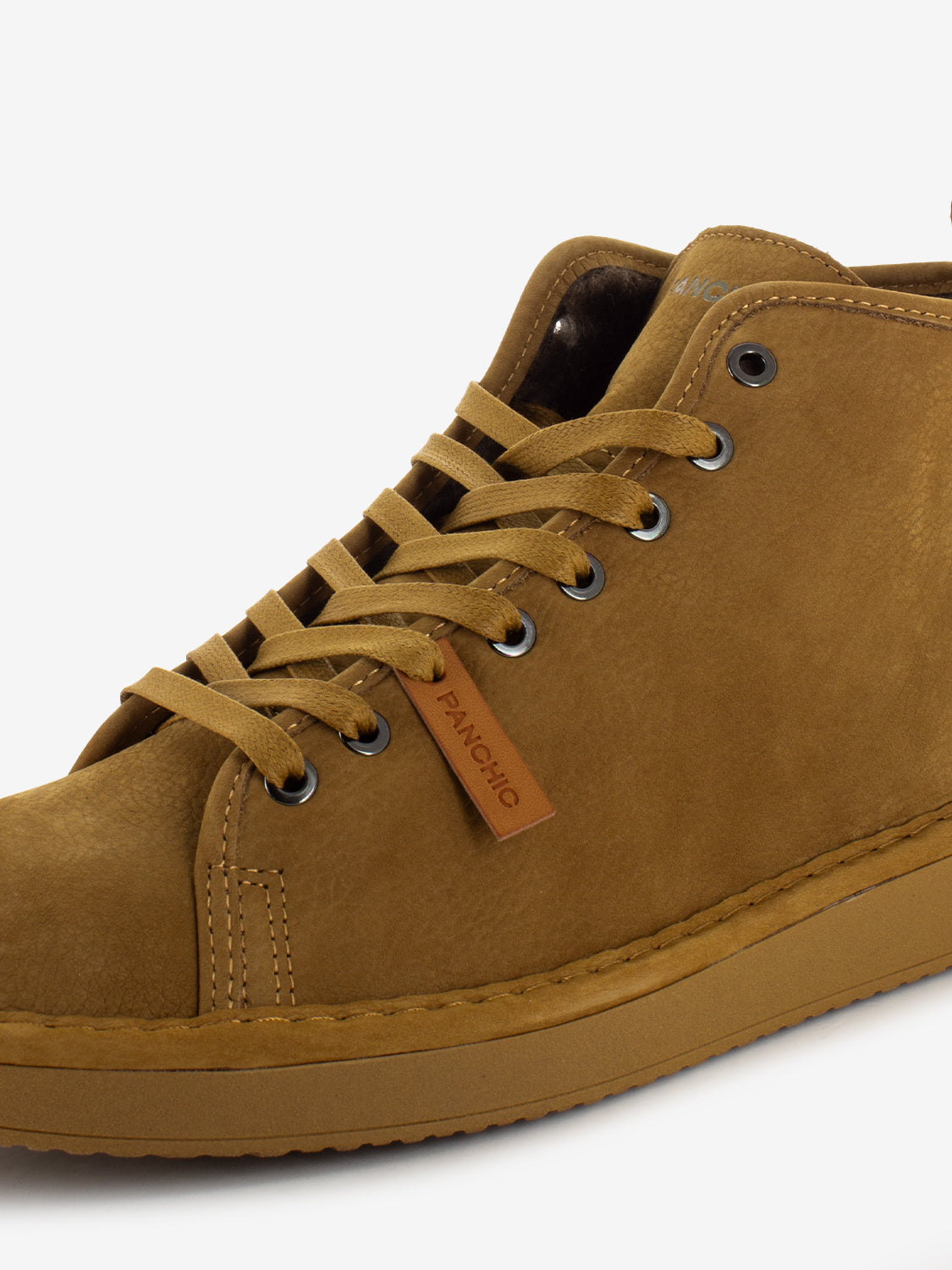 Ankle boot nubuck shearling lining curry brown