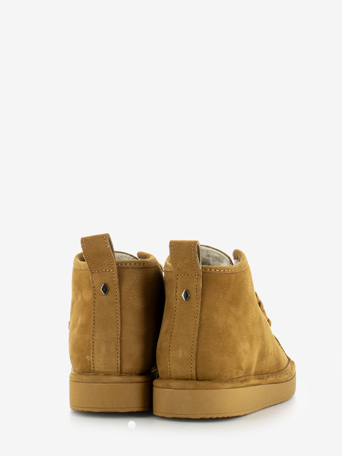 Ankle boot nubuck shearling lining curry brown