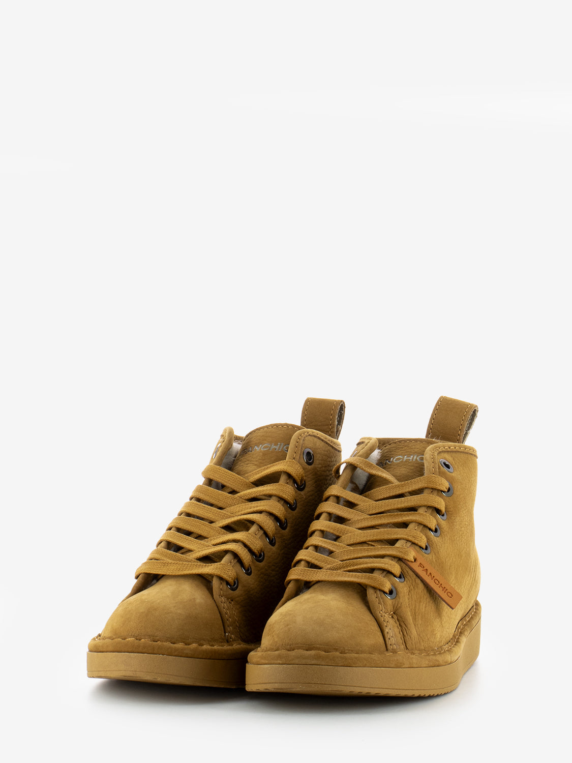Ankle boot nubuck shearling lining curry brown