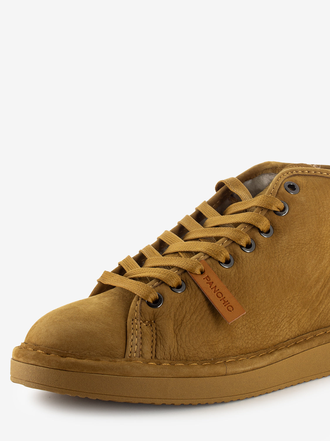 Ankle boot nubuck shearling lining curry brown