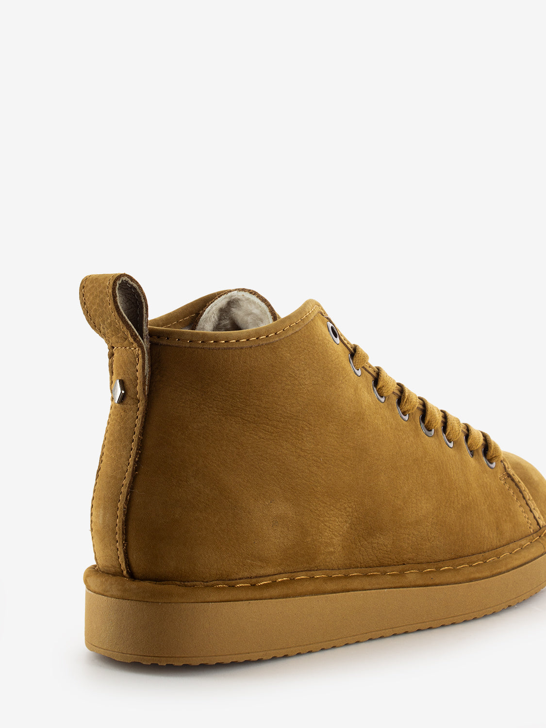 Ankle boot nubuck shearling lining curry brown