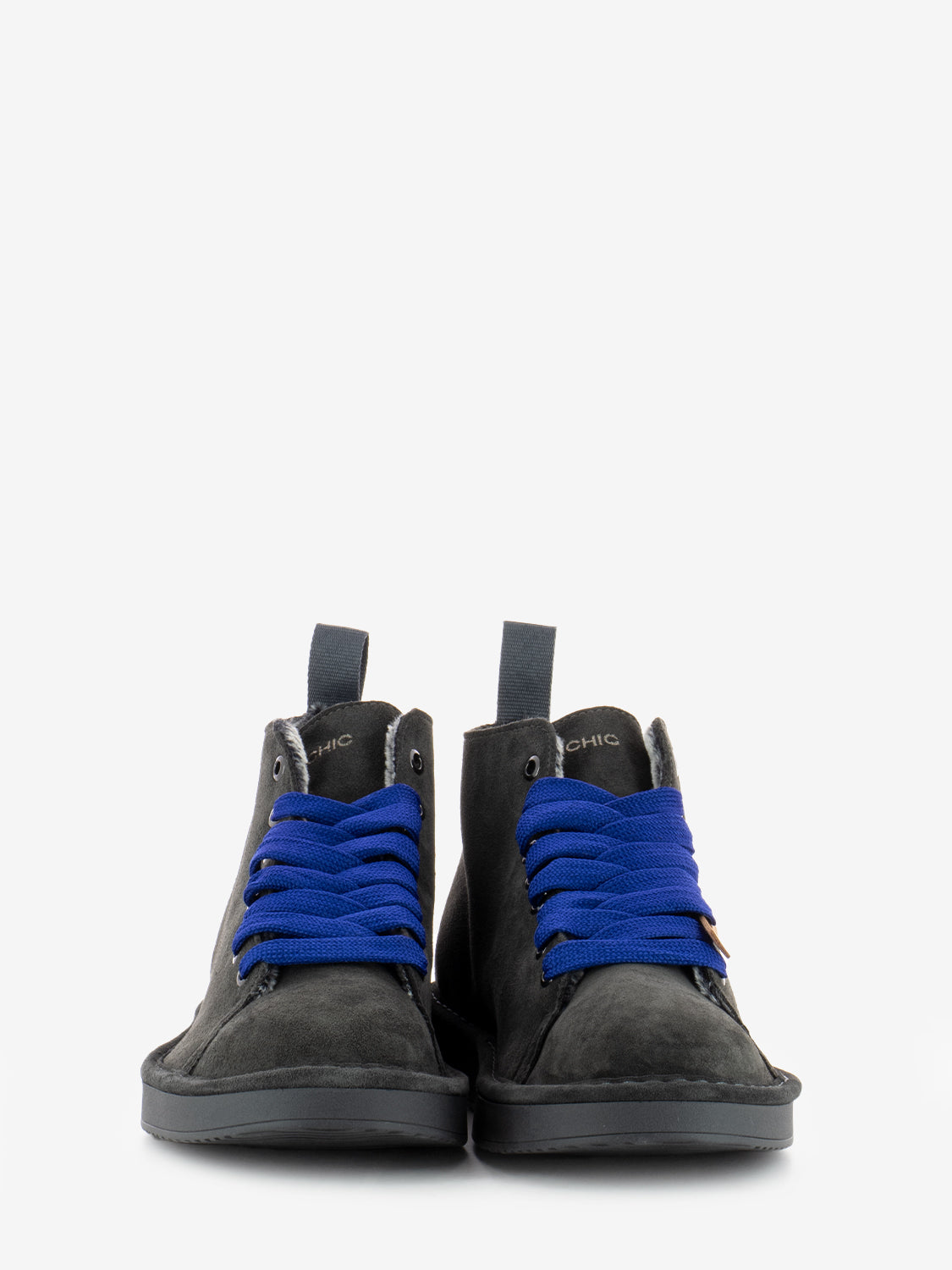 Ankle boot suede faux fur lining anthracite - ultram