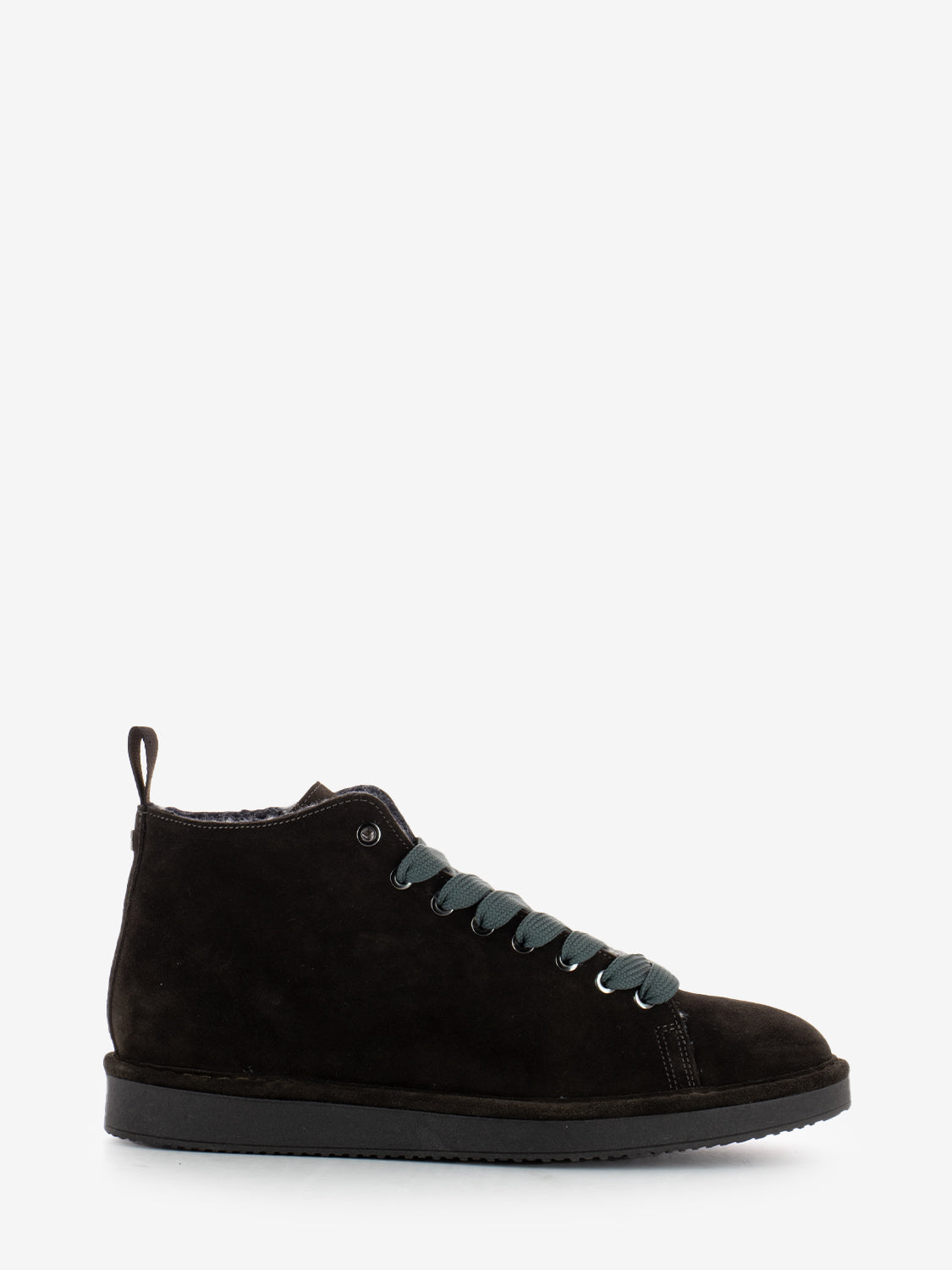 Ankle boot suede faux fur lining ebony-grey