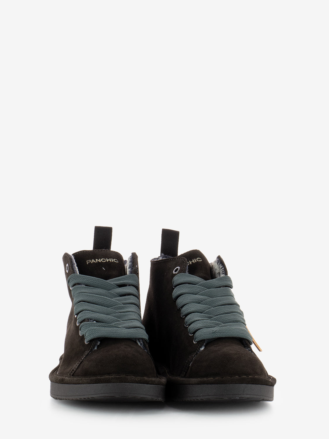 Ankle boot suede faux fur lining ebony-grey