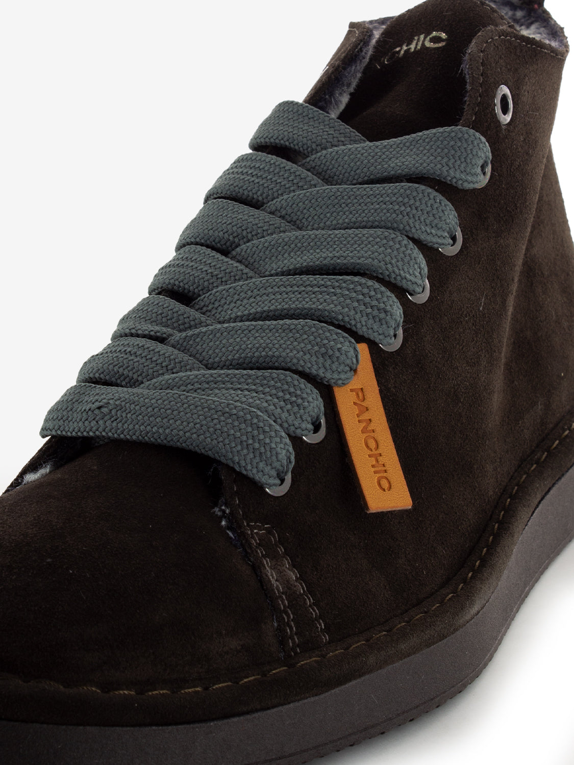 Ankle boot suede faux fur lining ebony-grey