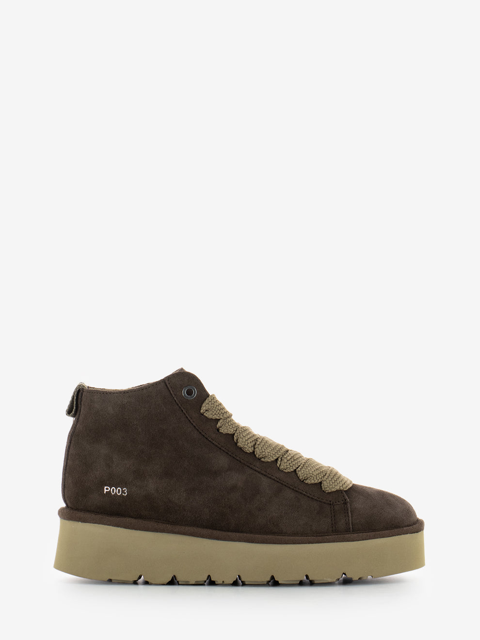 Ankle boot suede microfibre lining brown