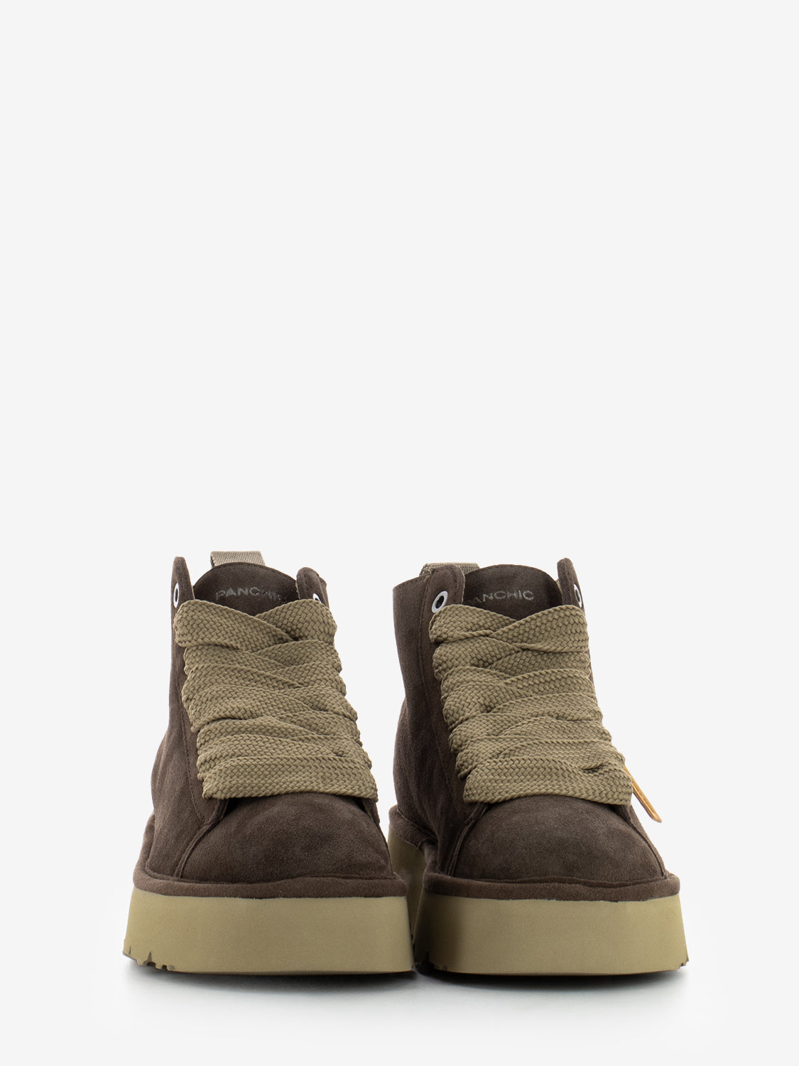Ankle boot suede microfibre lining brown