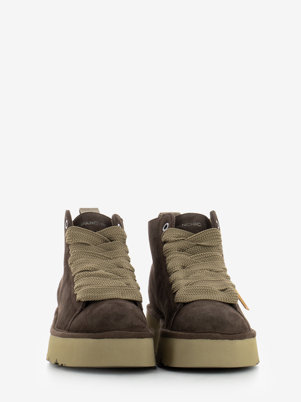 Ankle boot suede microfibre lining brown
