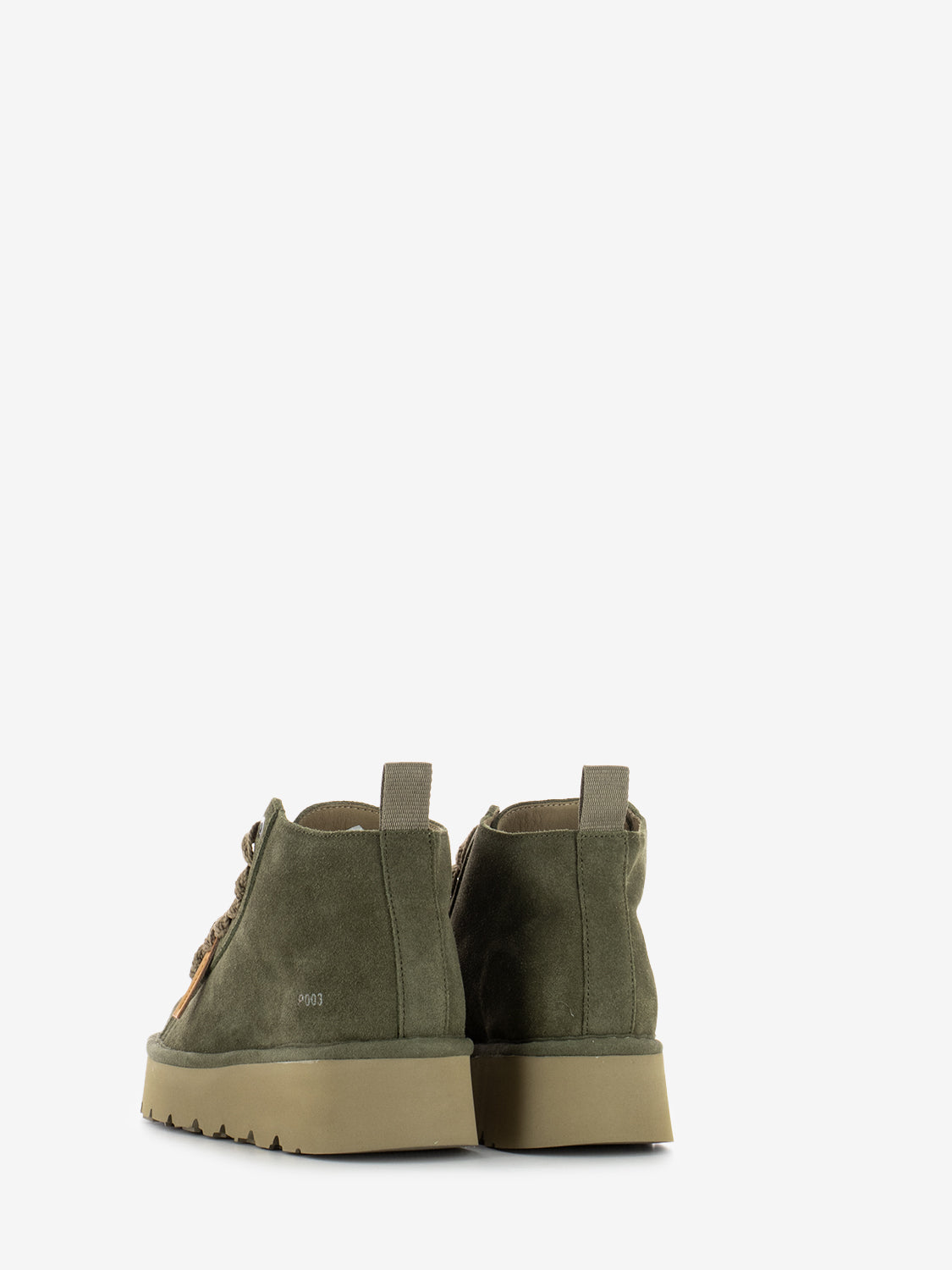 ANKLE BOOT SUEDE MICROFIBER LINING MILITARY OLIVE P003W016-0172U014_MILGRN