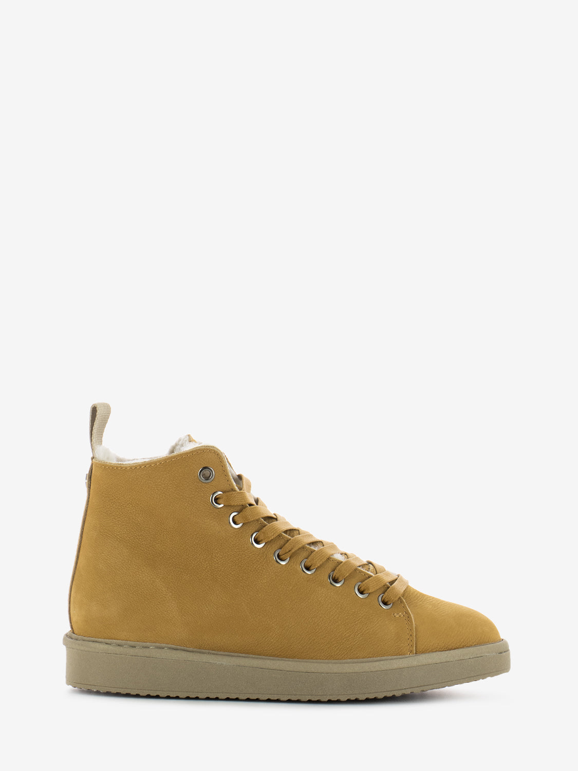 P01 Ankle Boot Nubuck Shearling Lining Camel