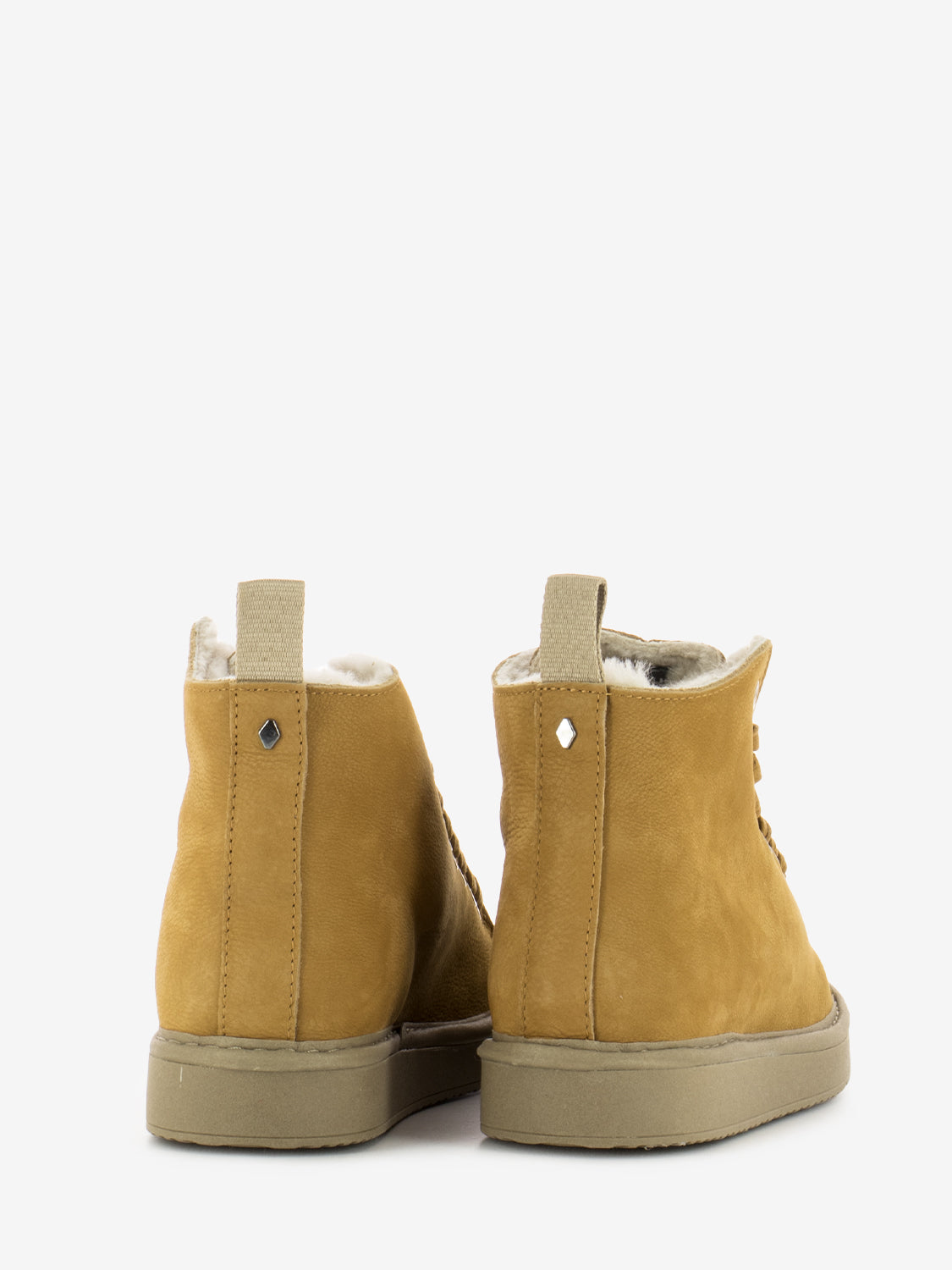 P01 Ankle Boot Nubuck Shearling Lining Camel