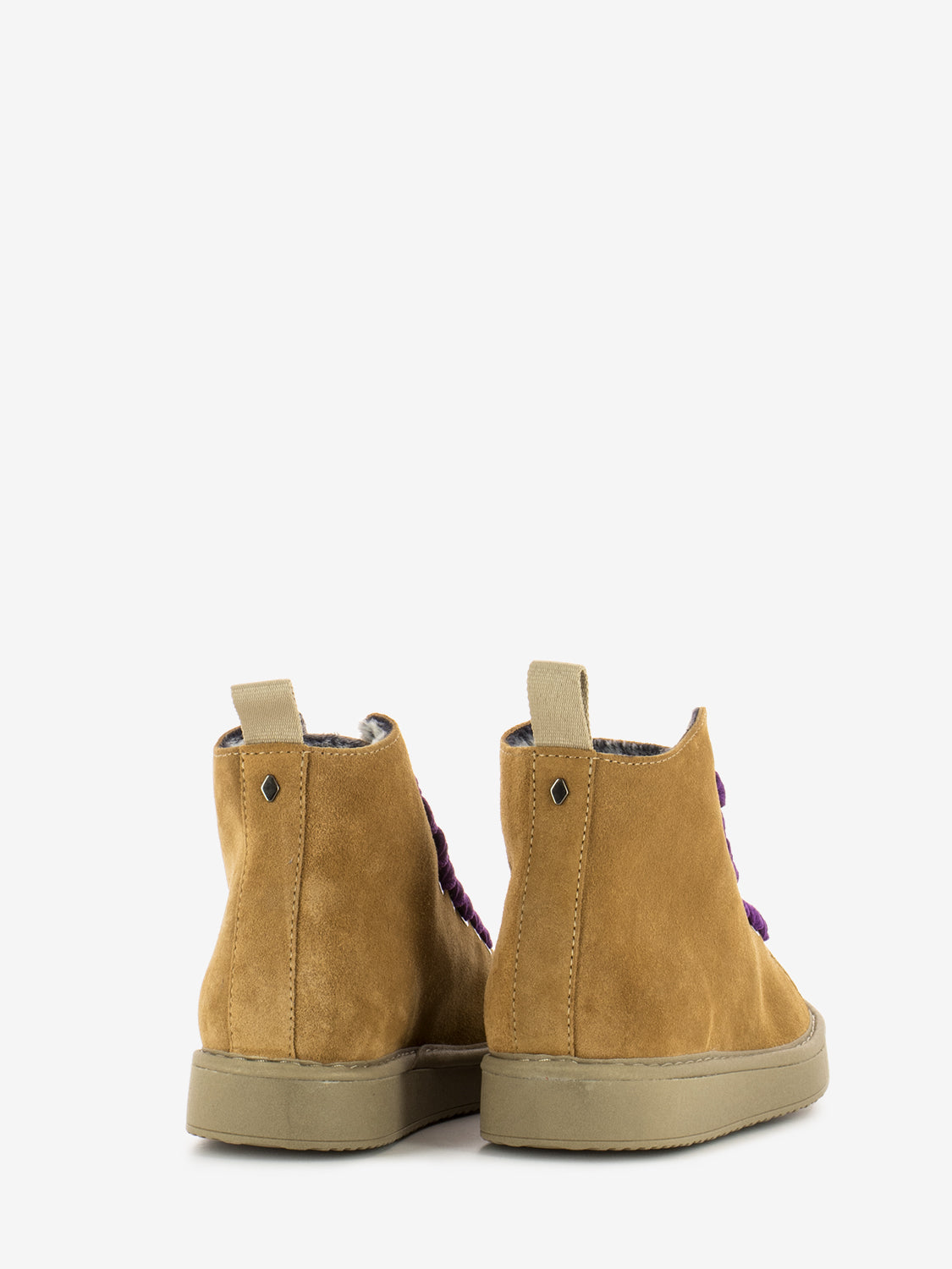 P01 Ankle Boot suede faux fur lining brown sugar / pansy