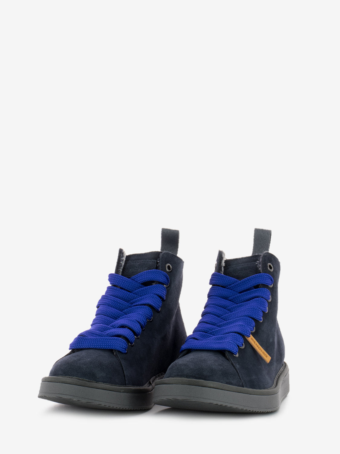 P01 ankle boots suede fur lining cobalt / electric blue