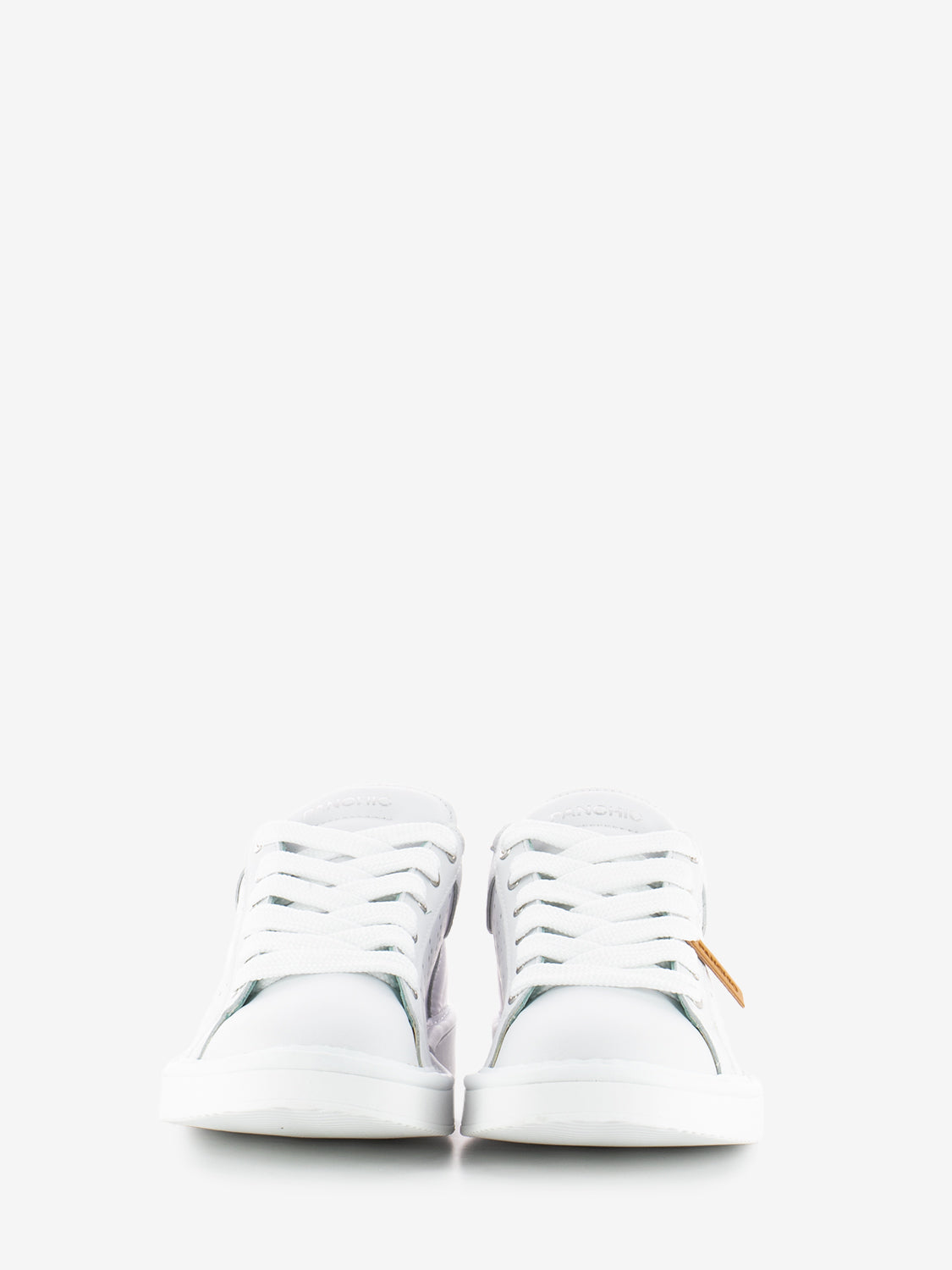 P01 Lace Up Leather white / cosmic blue