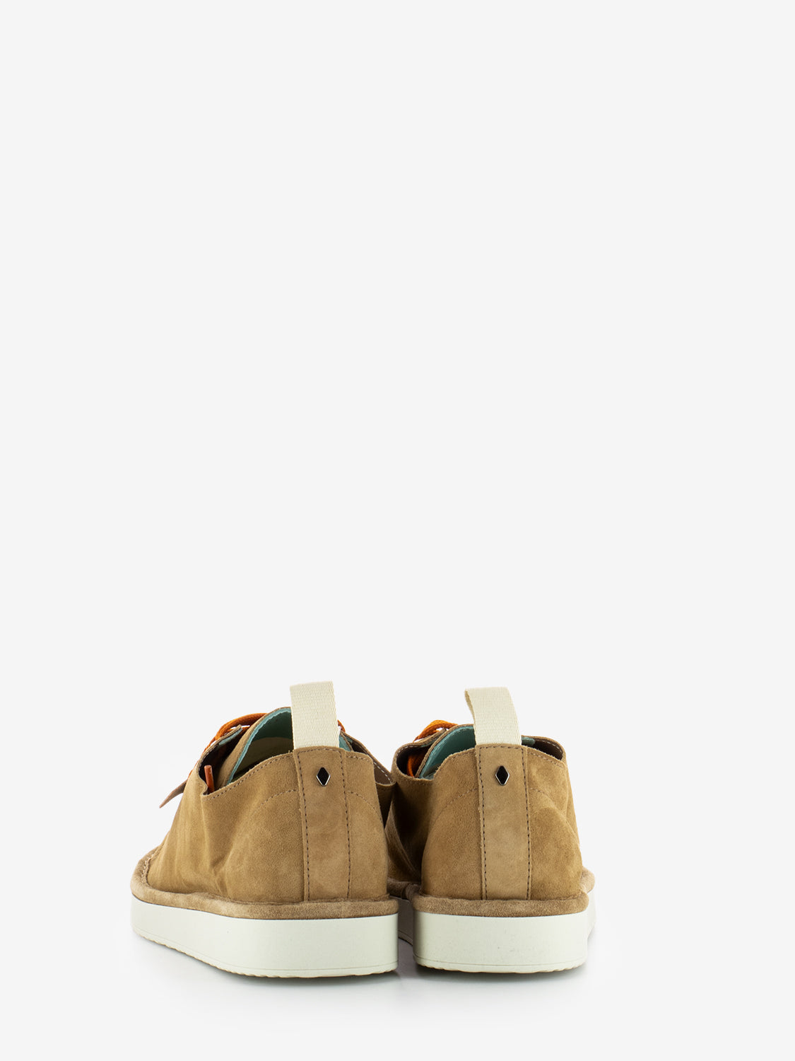 P01 Lace Up suede biscuit / burnt orange