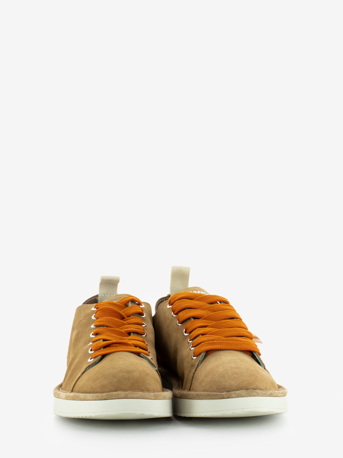 P01 Lace Up suede biscuit / burnt orange