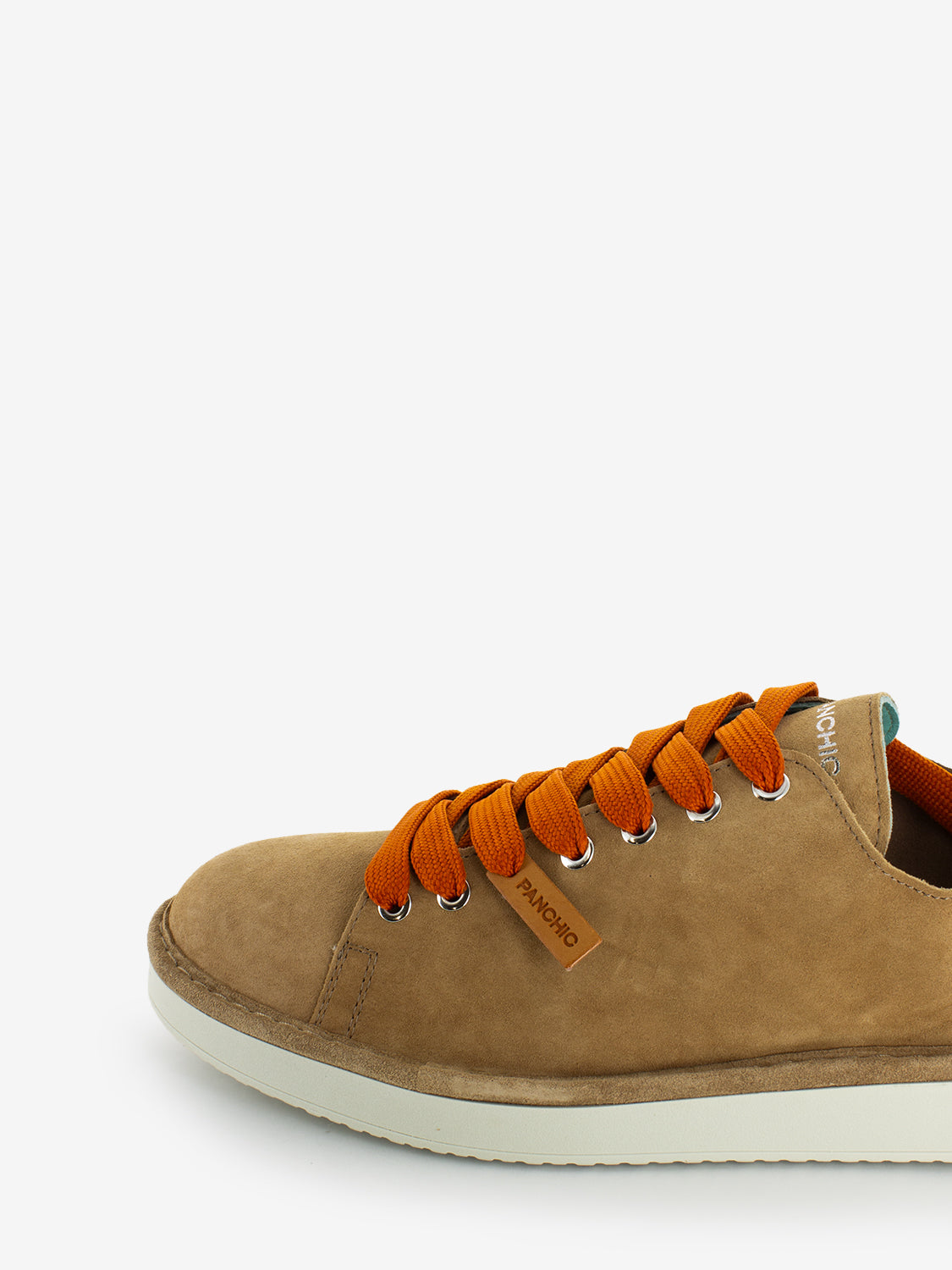 P01 Lace Up suede biscuit / burnt orange