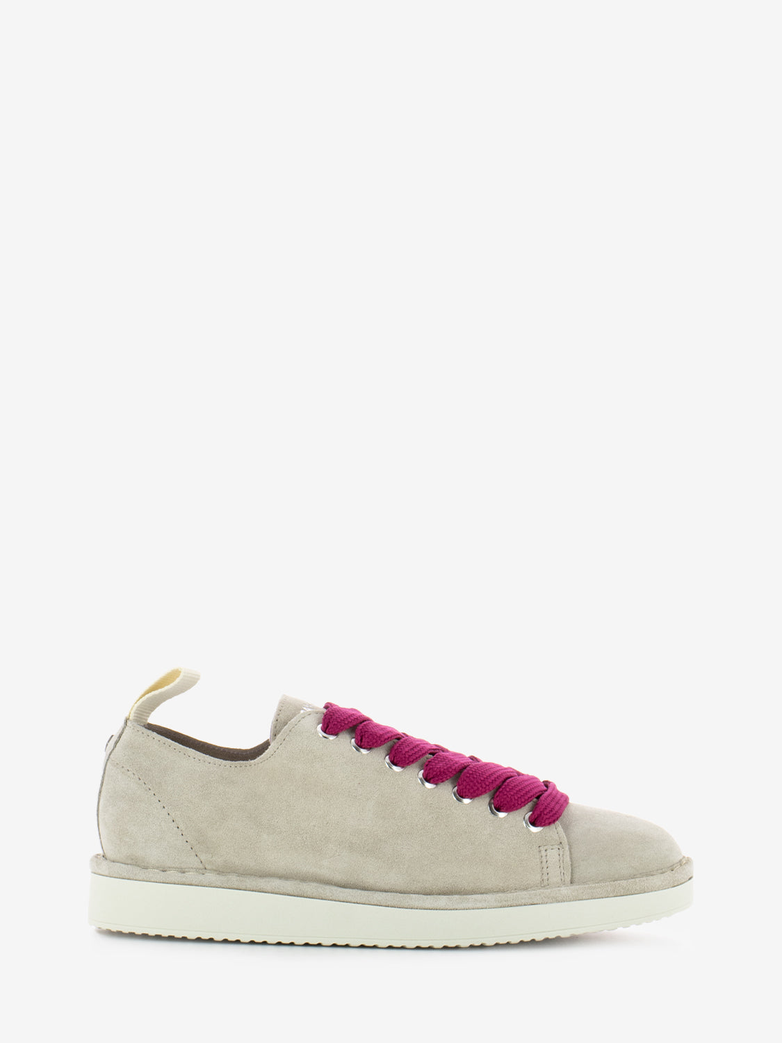 P01 Lace-Up Suede Fog / Fuxia