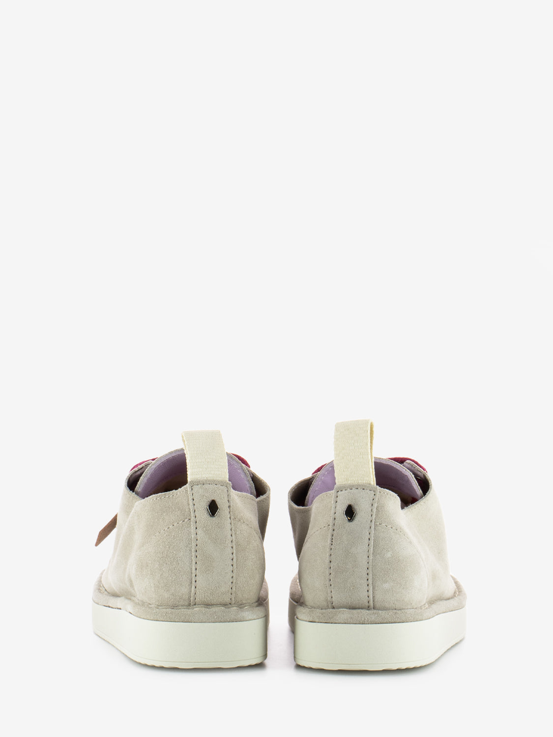 P01 Lace-Up Suede Fog / Fuchsia
