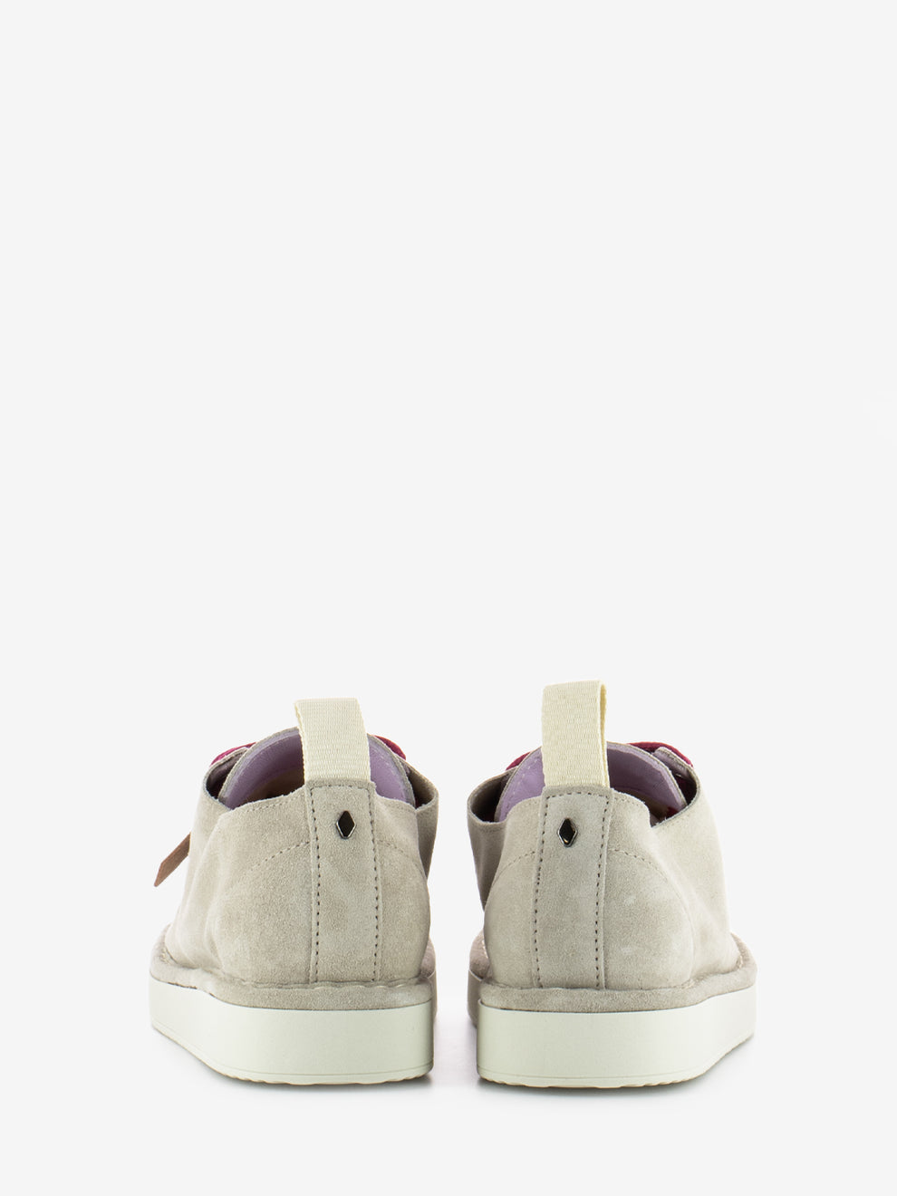 P01 Lace-Up Suede Fog / Fuchsia
