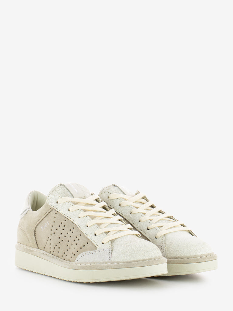PANCHIC - P01 lace-up suede lurex fog