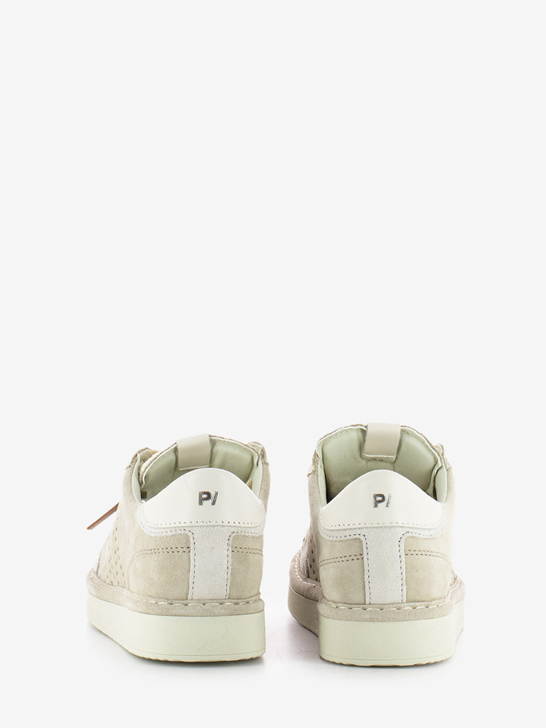 PANCHIC - P01 lace-up suede lurex fog