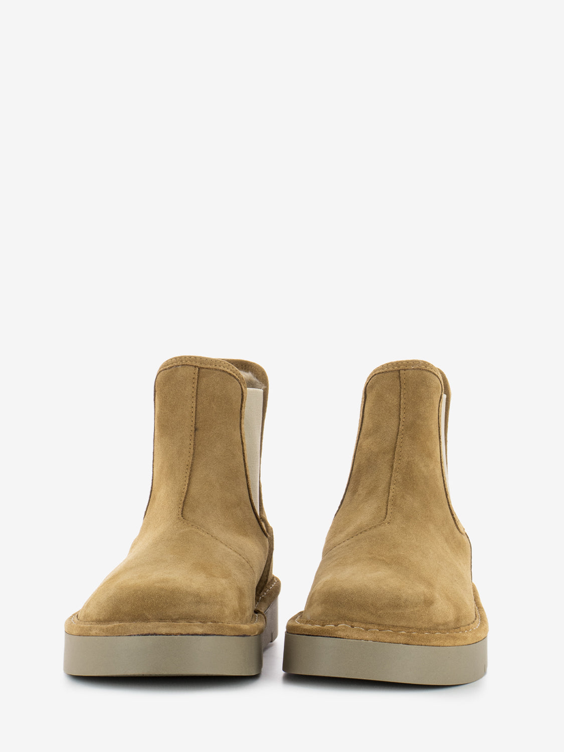 P67 Chunky Beatle Suede Faux Fur Lining brown sugar