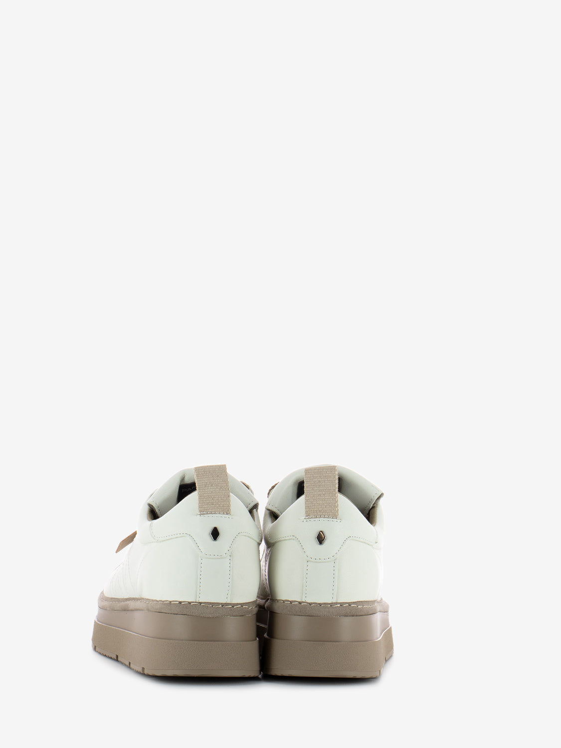 P89 Lace-up leather white
