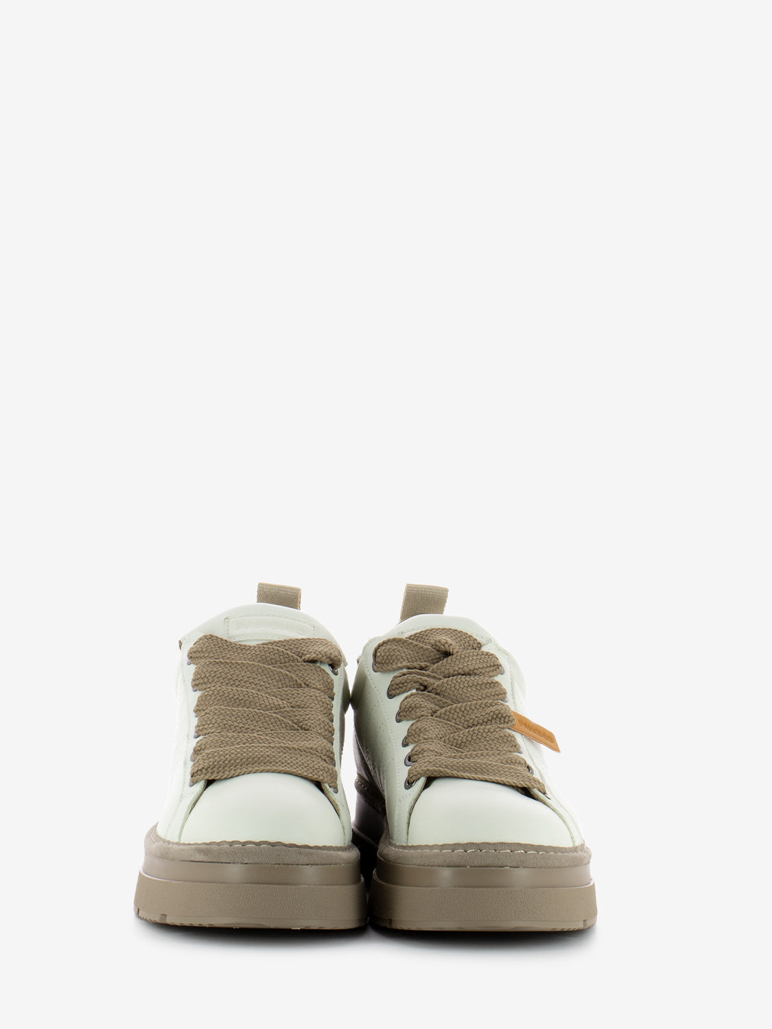 P89 Lace-up leather white