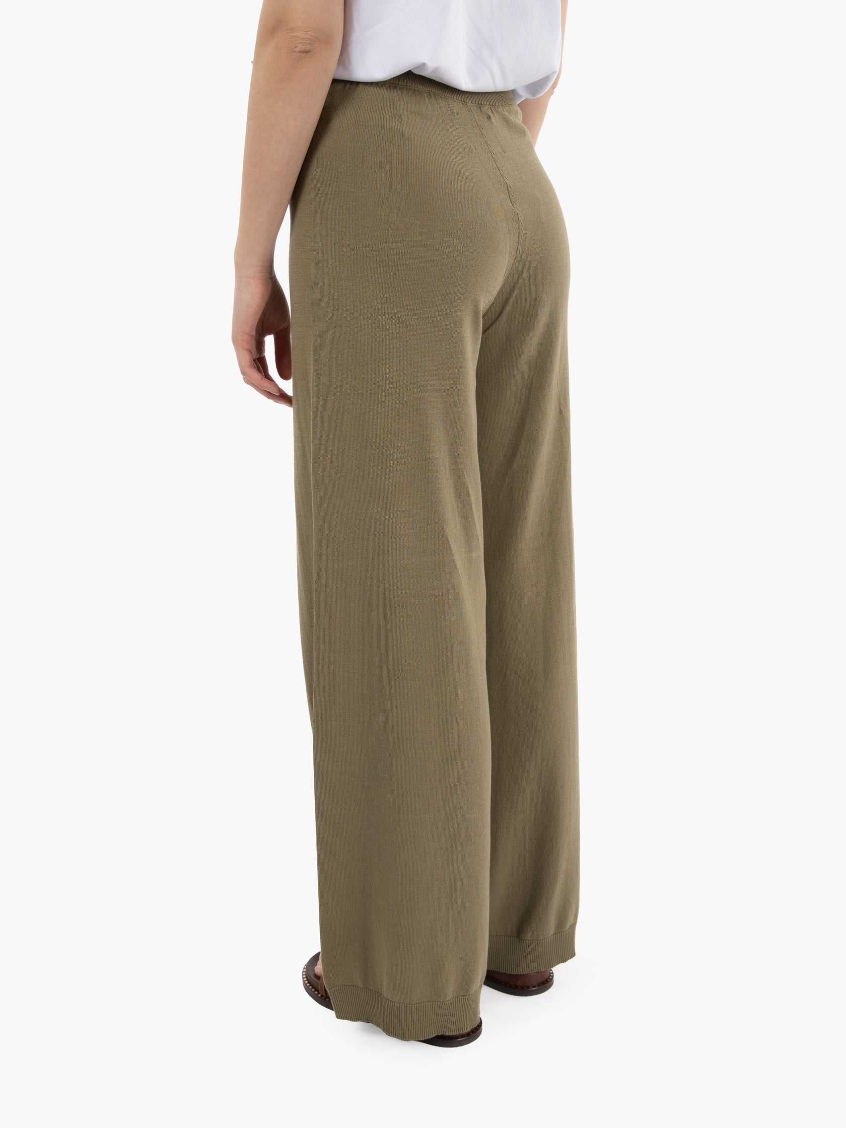 Military Green Knitted Trousers
