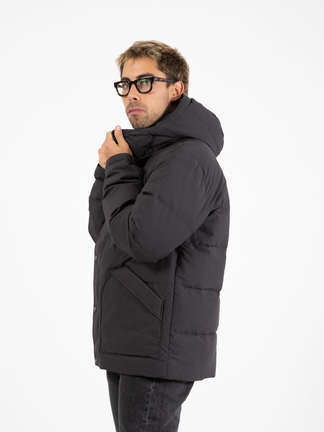 Men's Downdrift ink black jacket