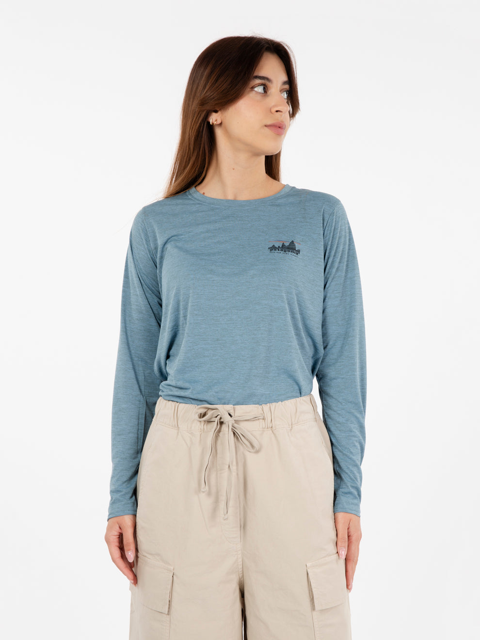 L/S Cap cool daily graphic shirt SLPX azzurro