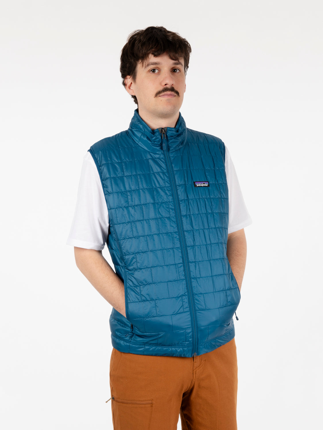 Men's Nano Puff vest lagom blue