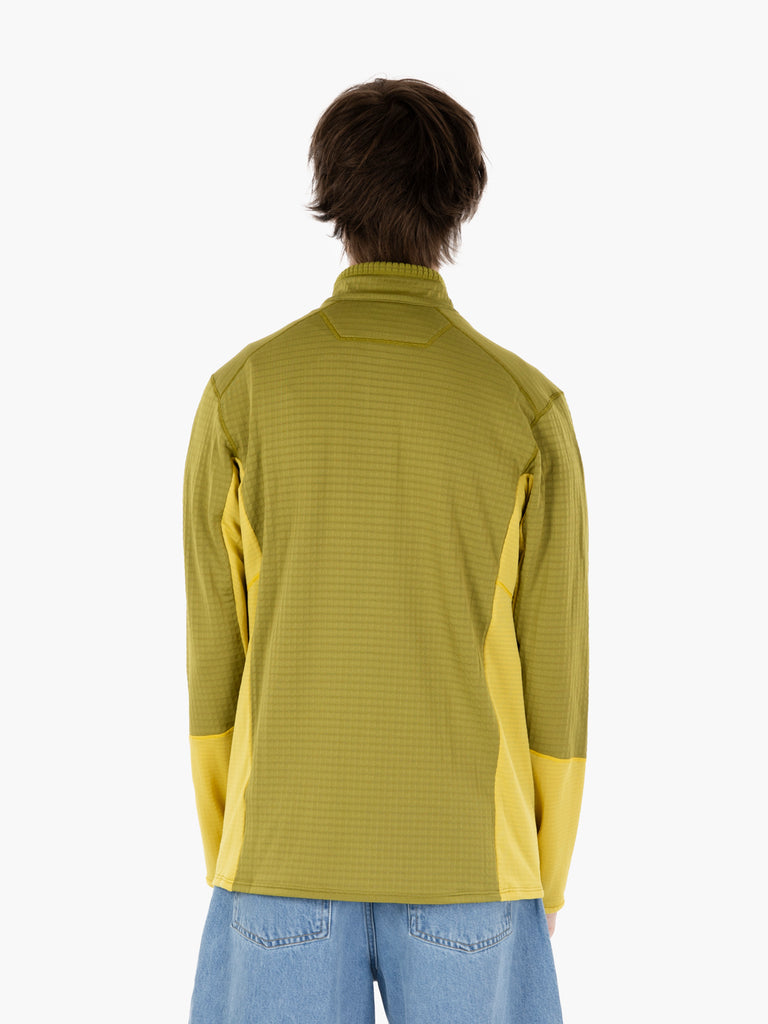 PATAGONIA - Men's R1 Fleece midlayer jacket graze green