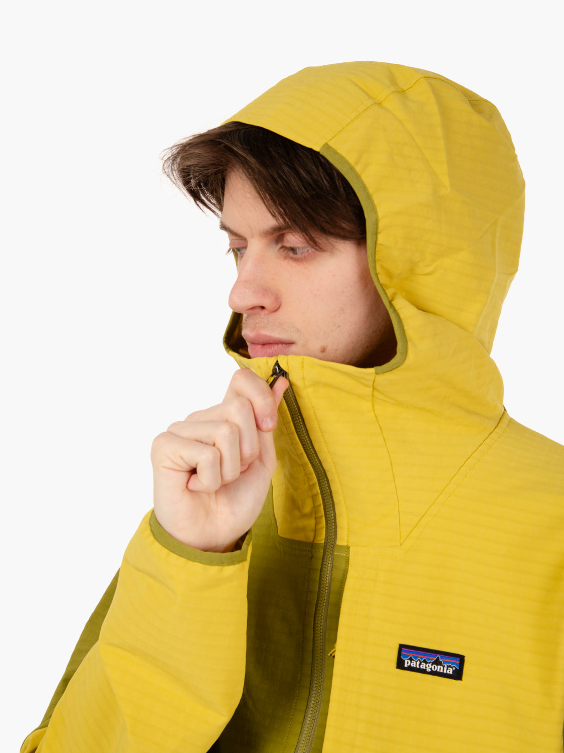Men's R1® TechFace Fleece Hoody graze green