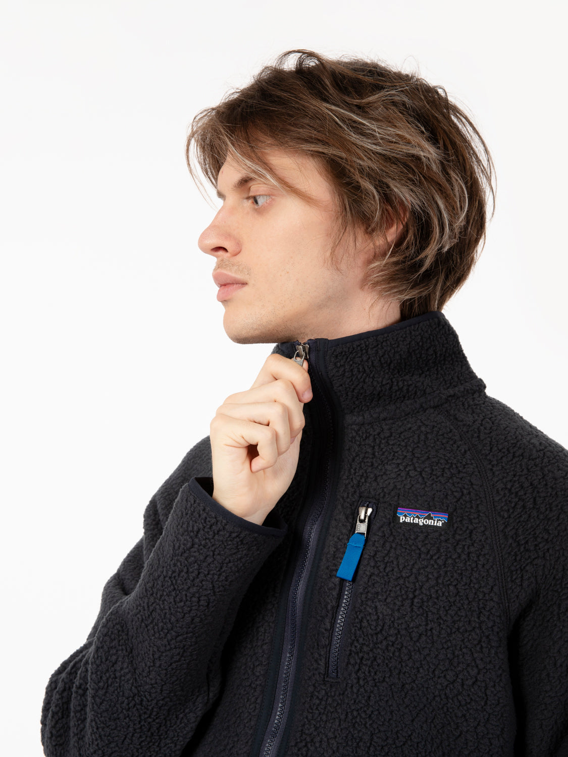 M's retro pile jacket pble