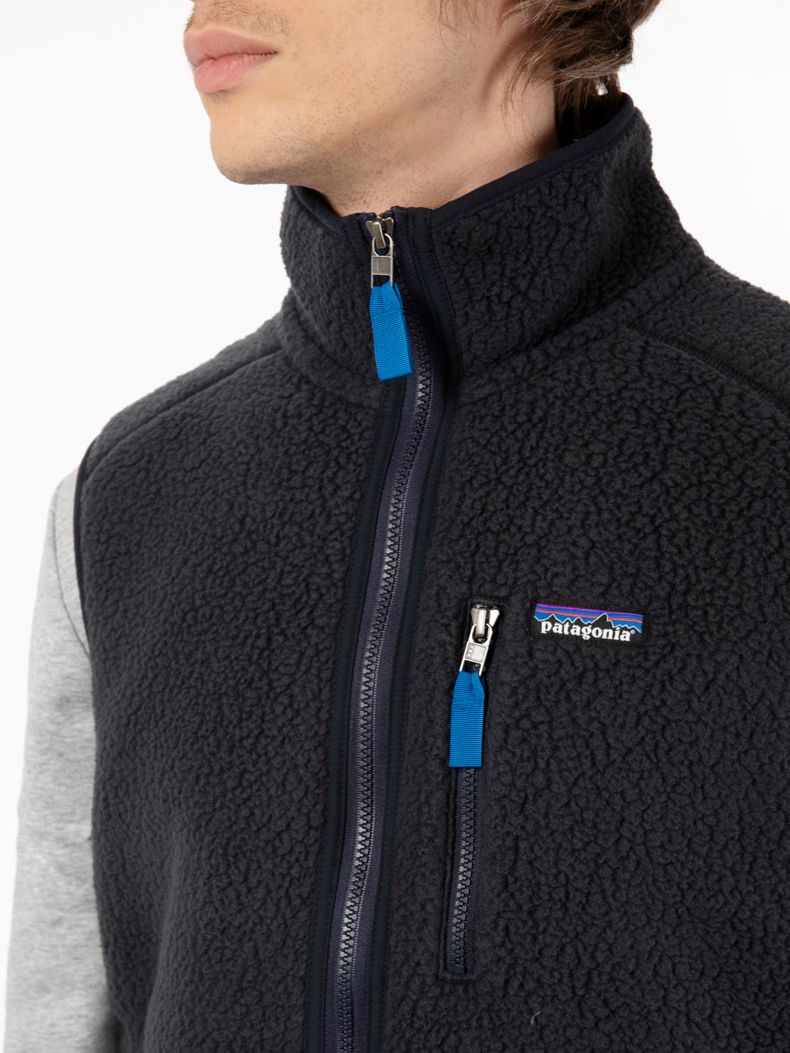 M's retro pile vest pble