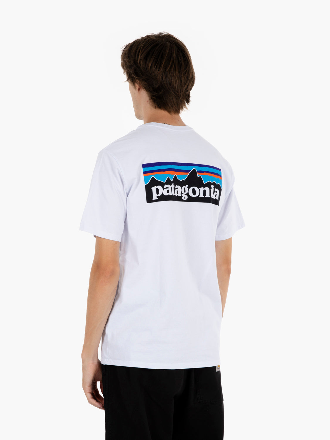 P-6 logo responsibili tee white