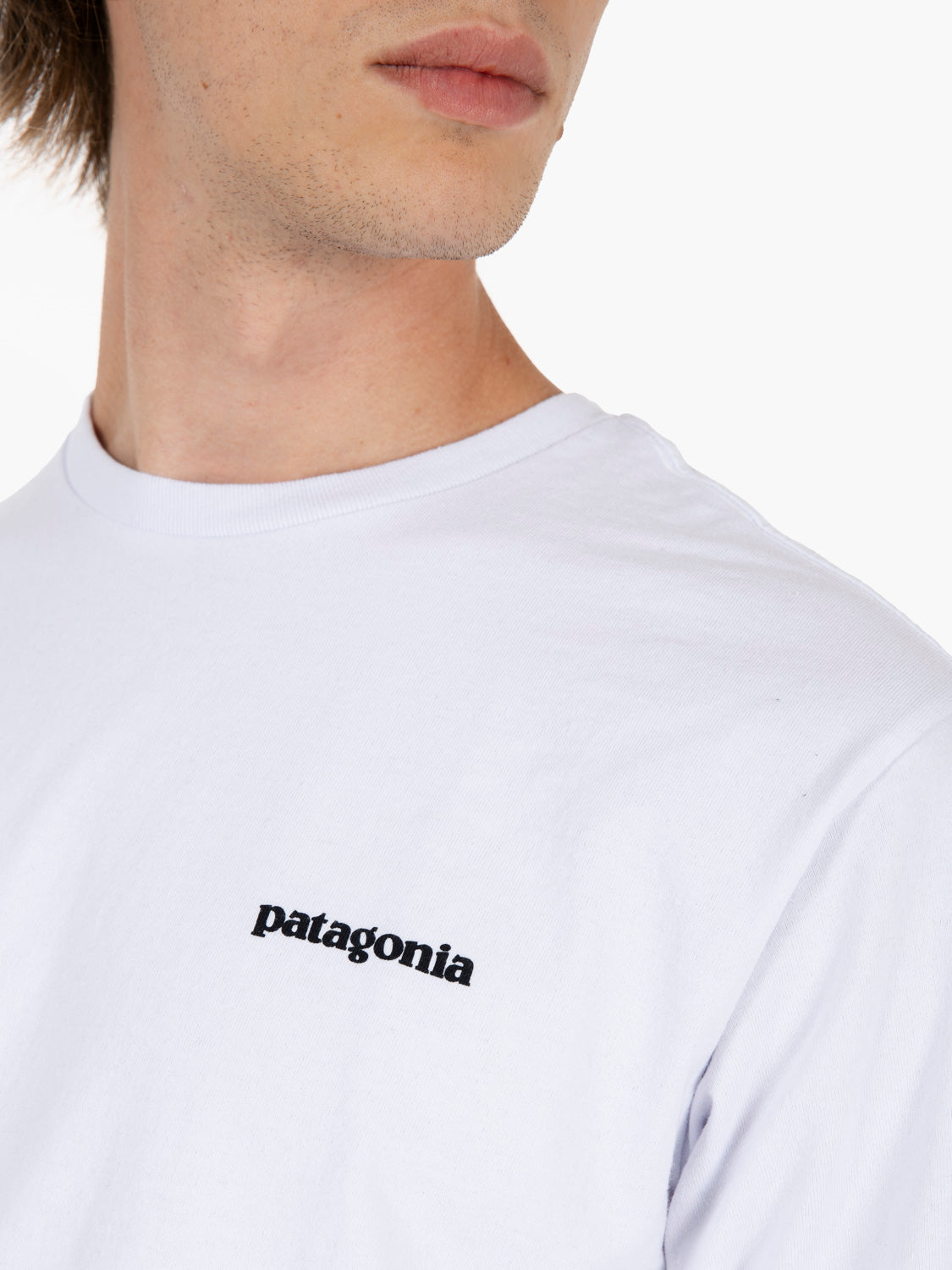 P-6 logo responsibili tee white
