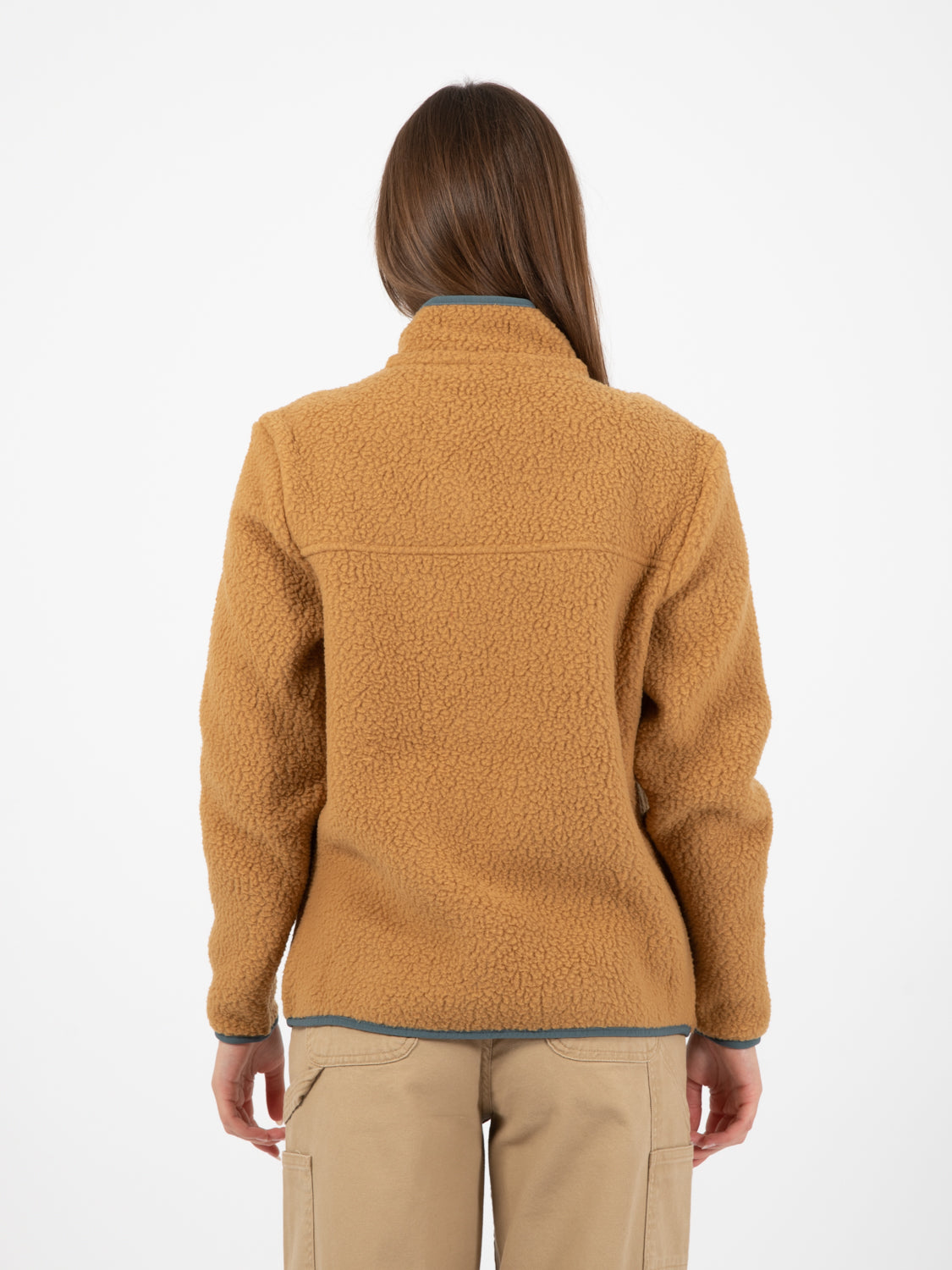 W'S Retro Pile Fleece jacket nest brown w /nouveau green